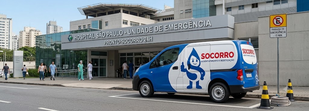 Profissional realizando Desentupimento e Manutenção Preventiva para Hospitais, Clínicas e Postos de Saúde em Navegantes